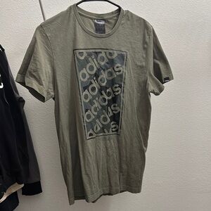 Adidas Men's Khaki Graphic Tee